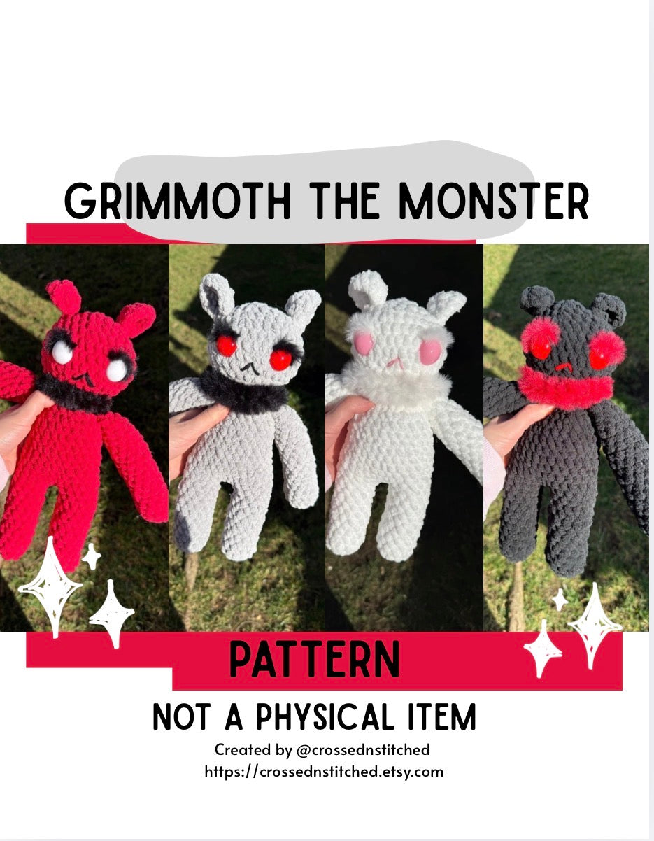 Grimmoth the Monster Amigurumi Crochet Pattern