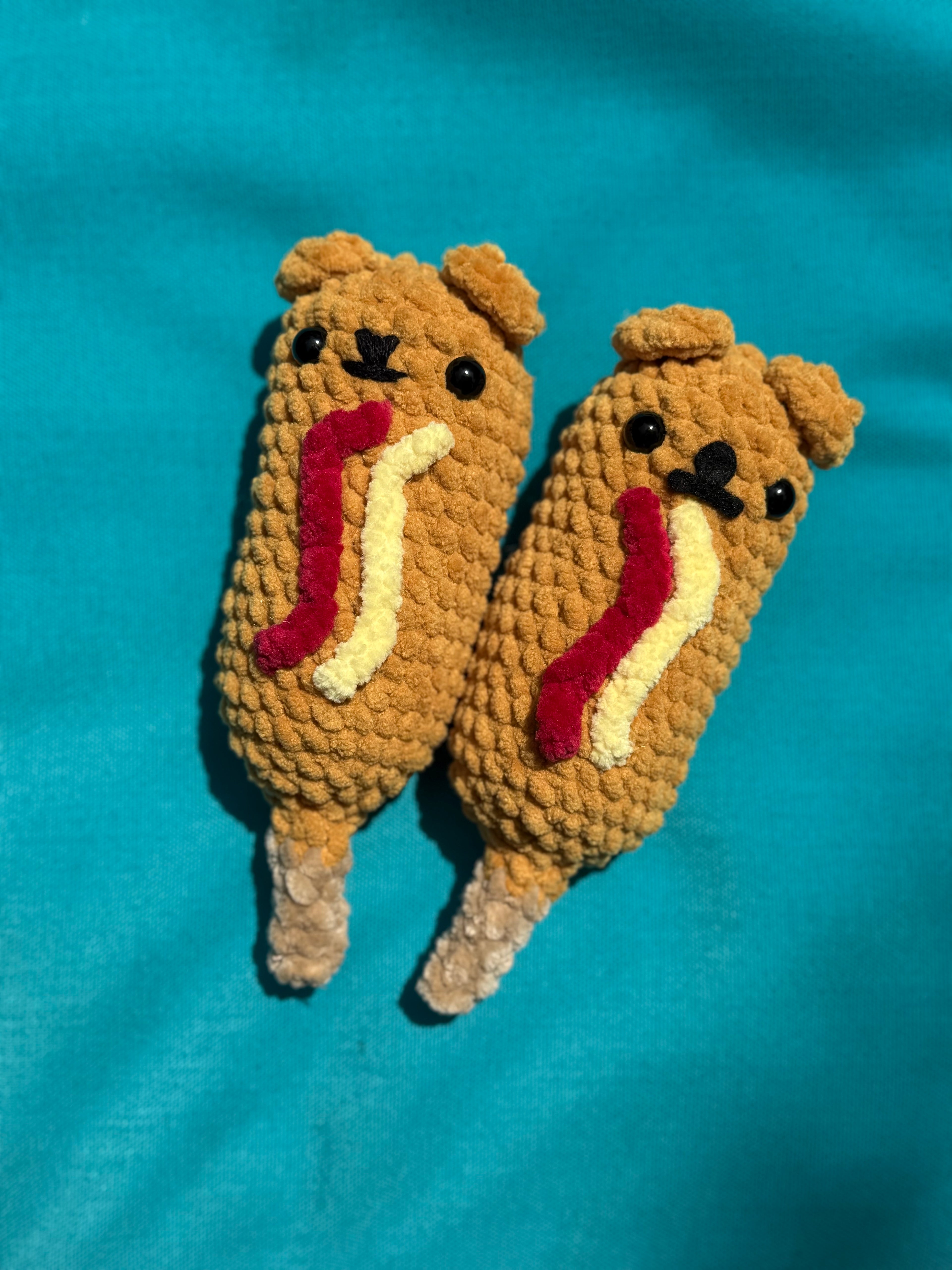 Amigurumi Corn Dog Plushie