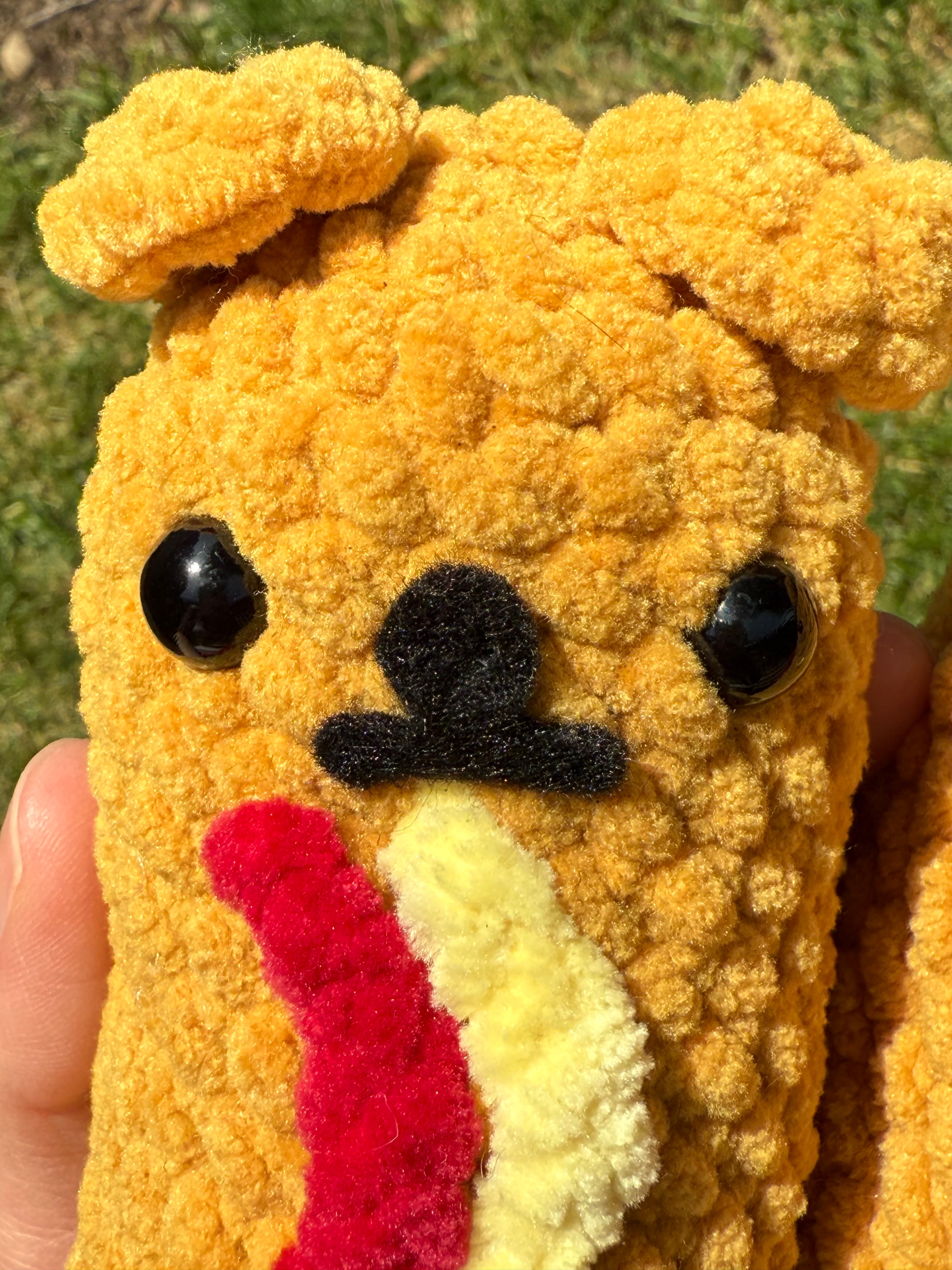 Amigurumi Corn Dog Plushie