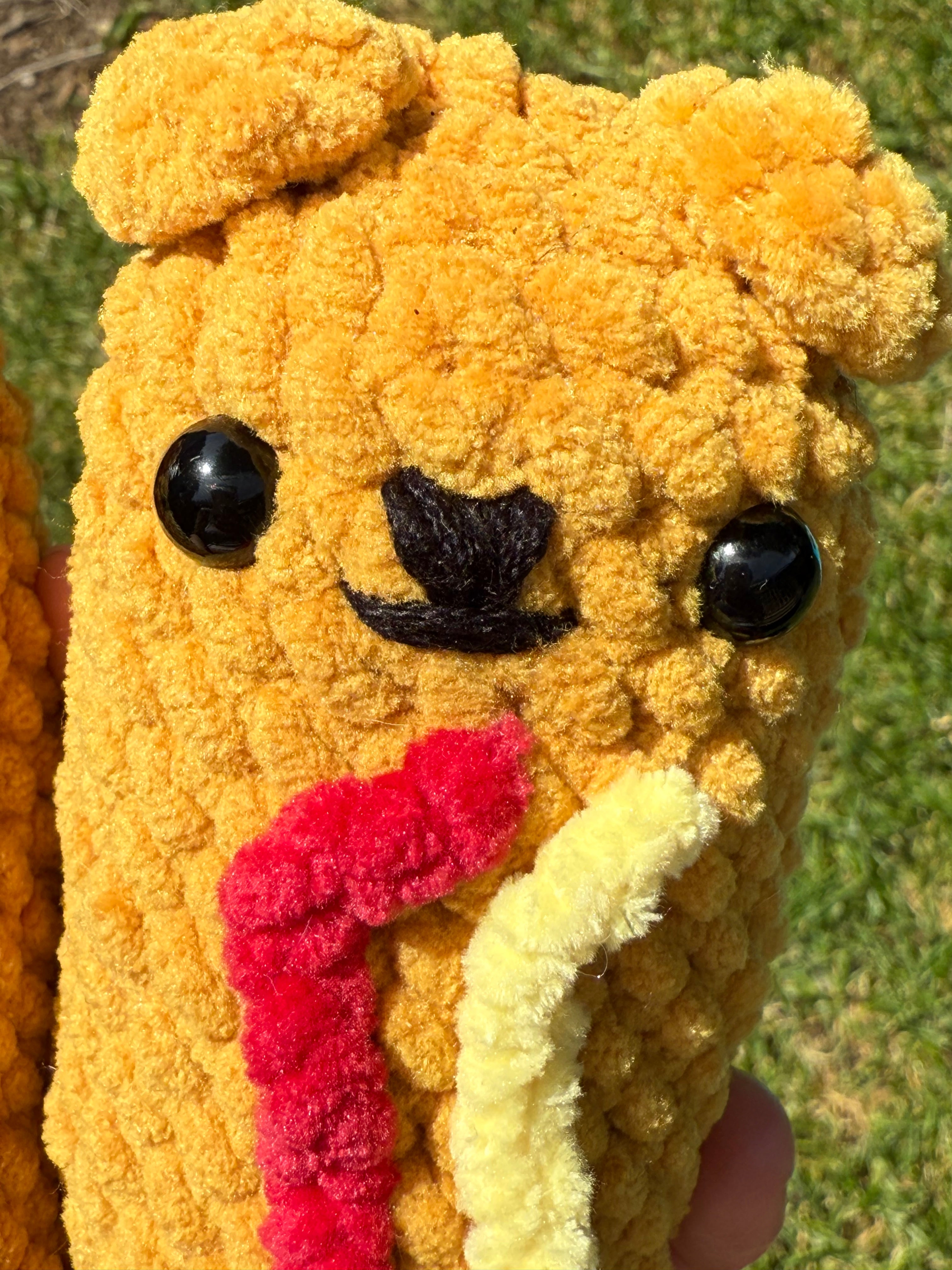 Amigurumi Corn Dog Crochet Pattern: Beginner-Friendly (PDF Pattern)