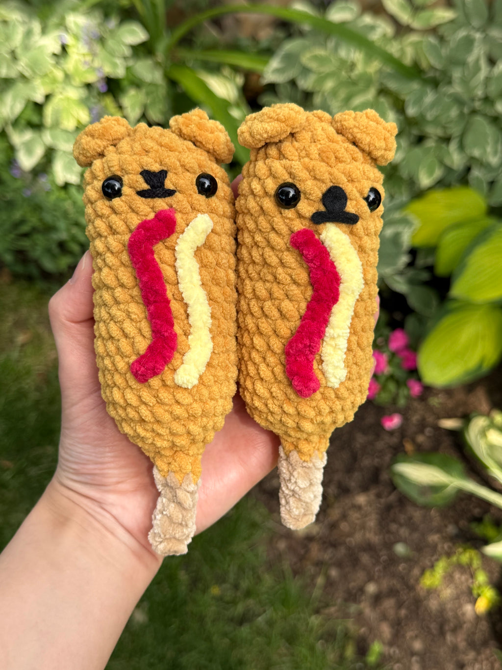 Amigurumi Corn Dog Crochet Pattern: Beginner-Friendly (PDF Pattern)