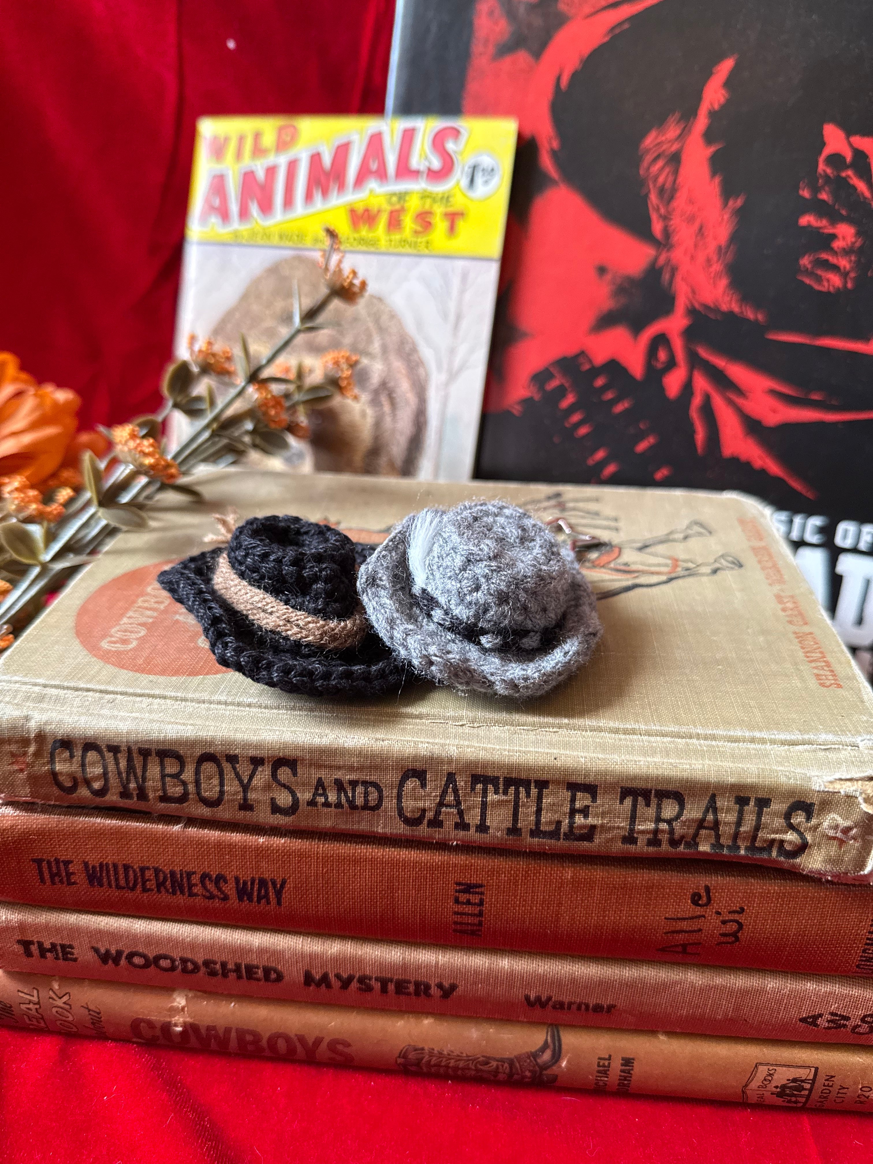 Crochet Outlaw Hat Keychains