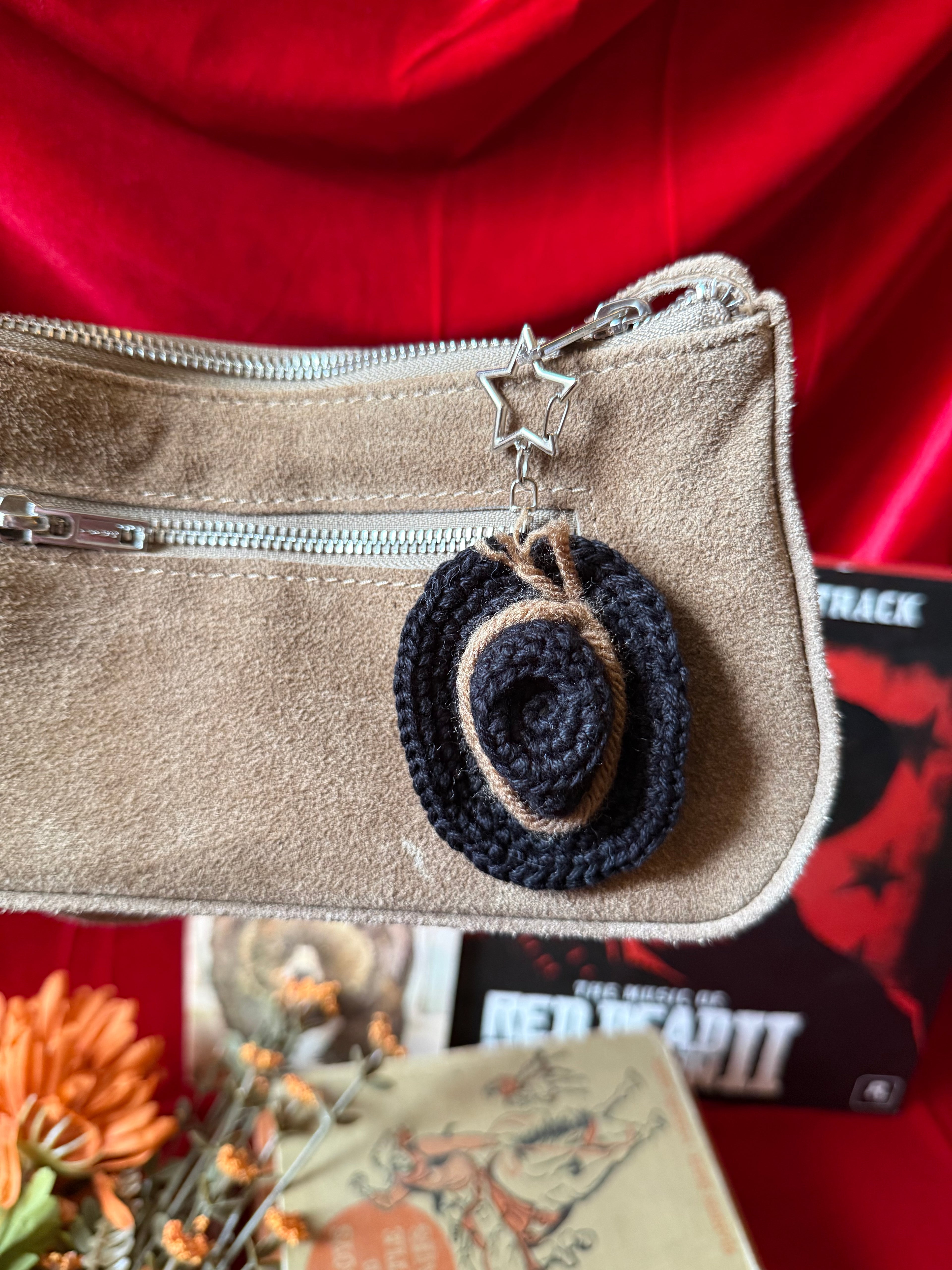 Crochet Outlaw Hat Keychains