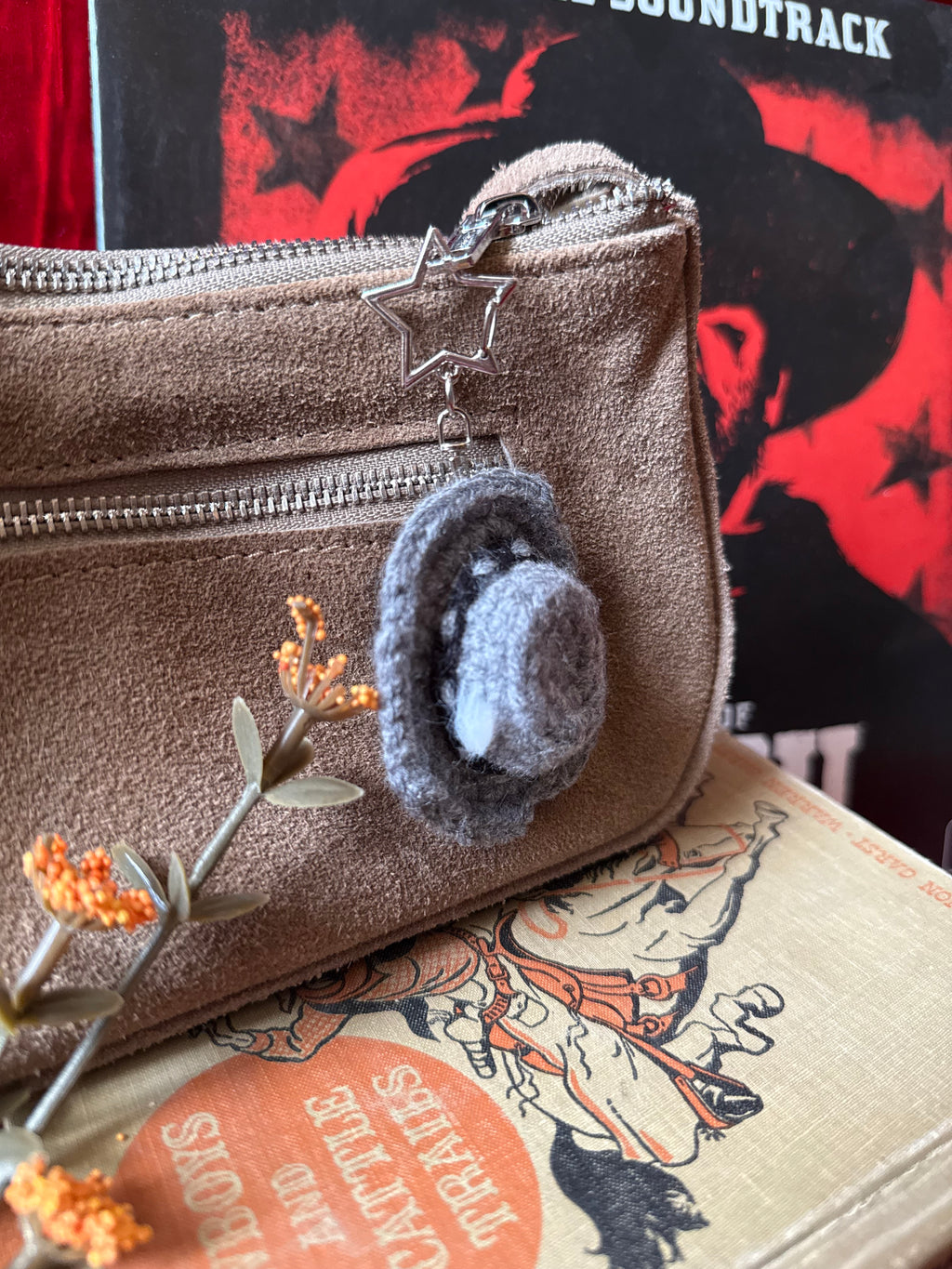 Crochet Outlaw Hat Keychains